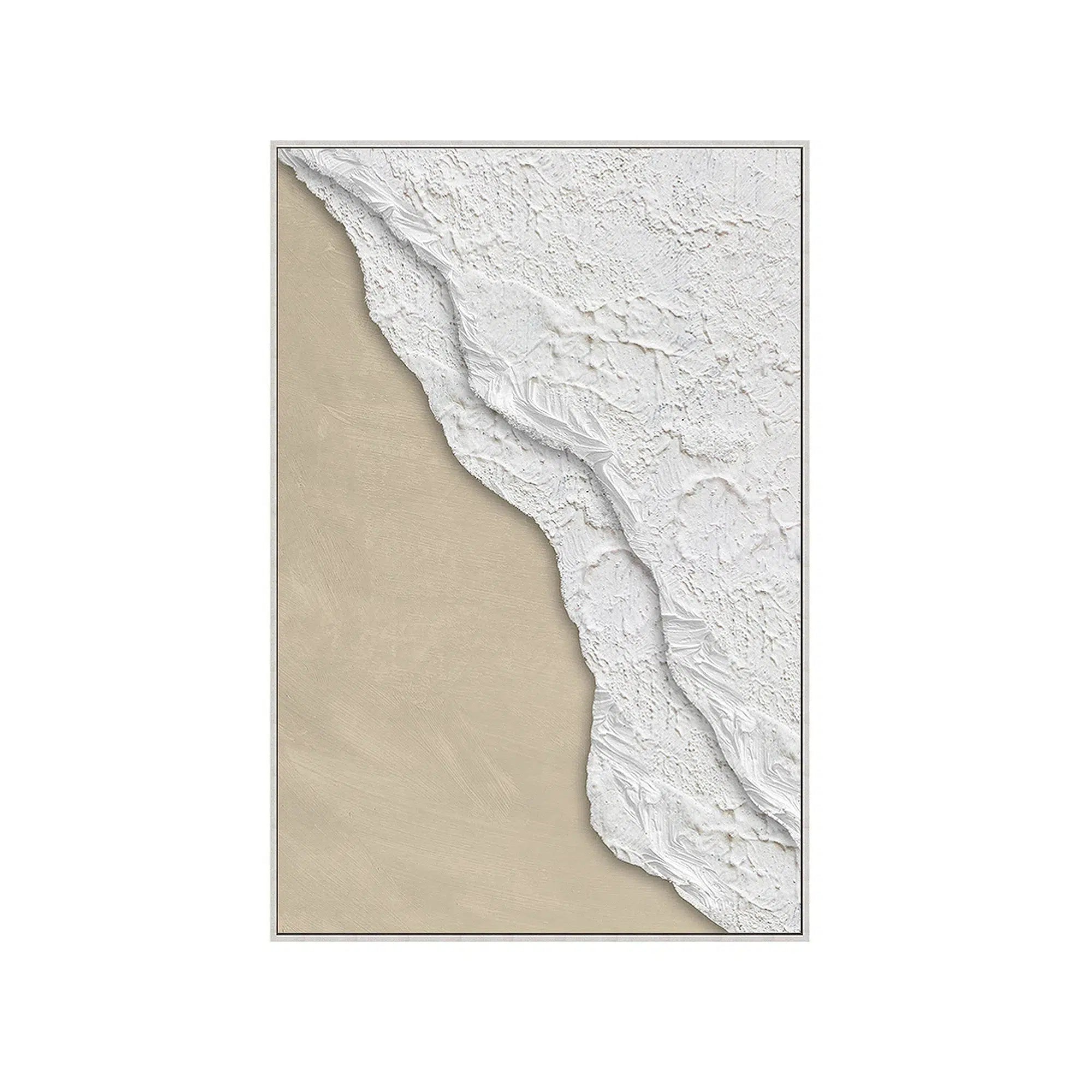 Beige and White Sea Print