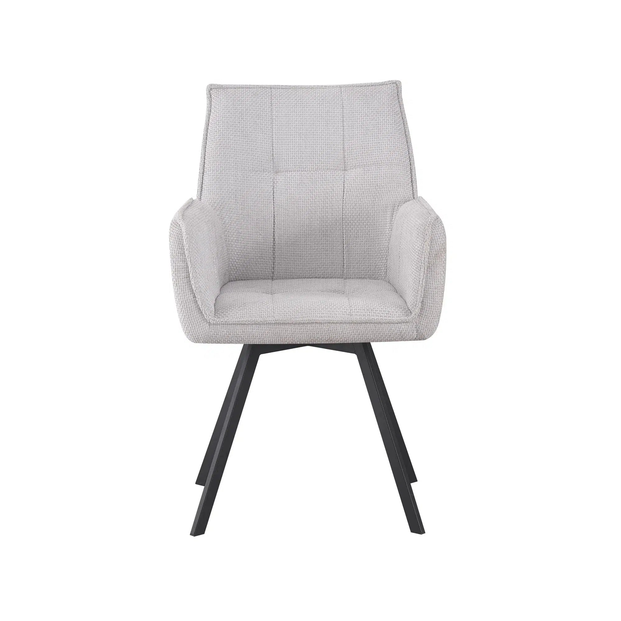 Daria Dining Chair - Weave Light Grey