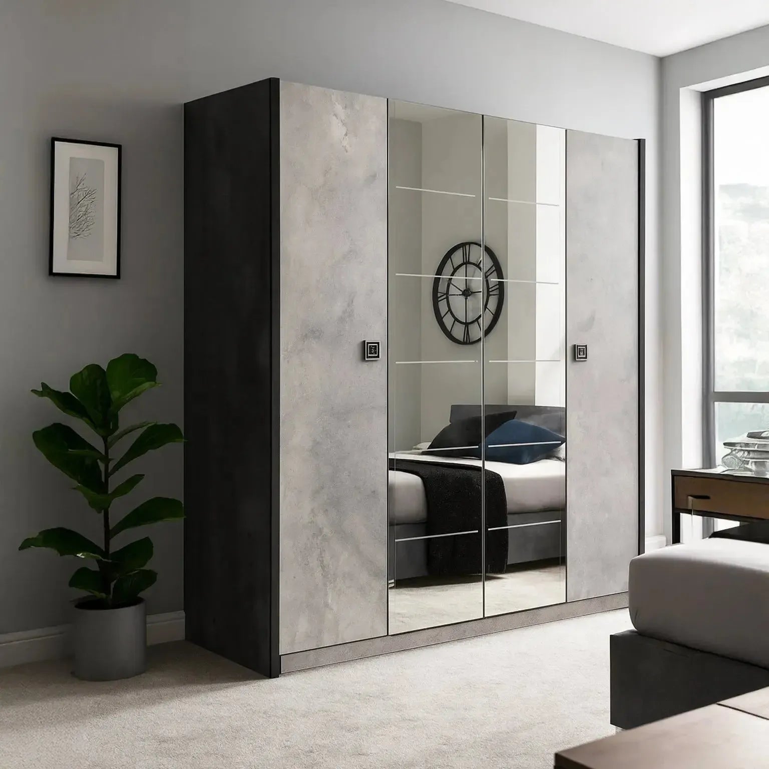 Dulcie - 4 Dr Wardrobe