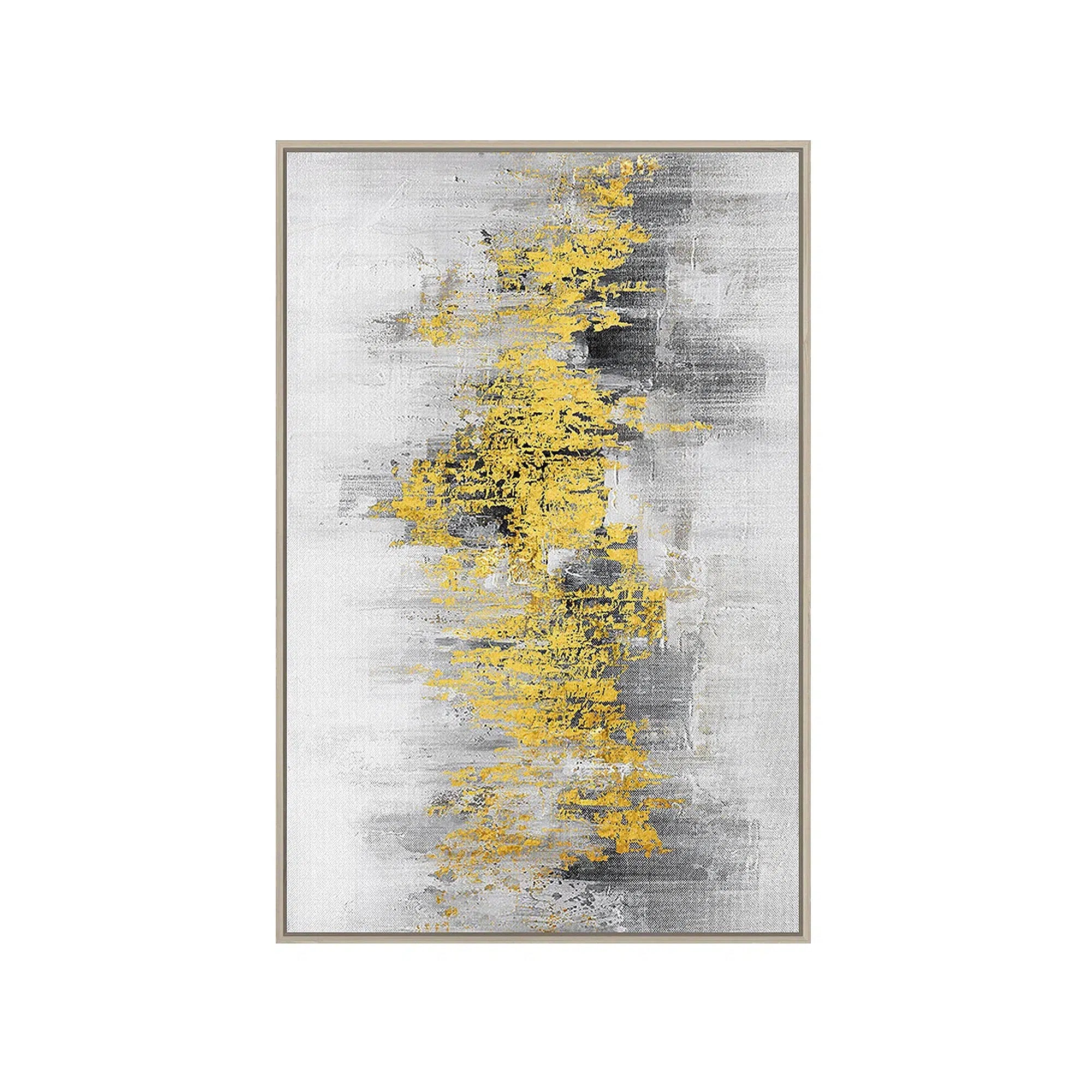 Foil Gold Abstract Painting 4