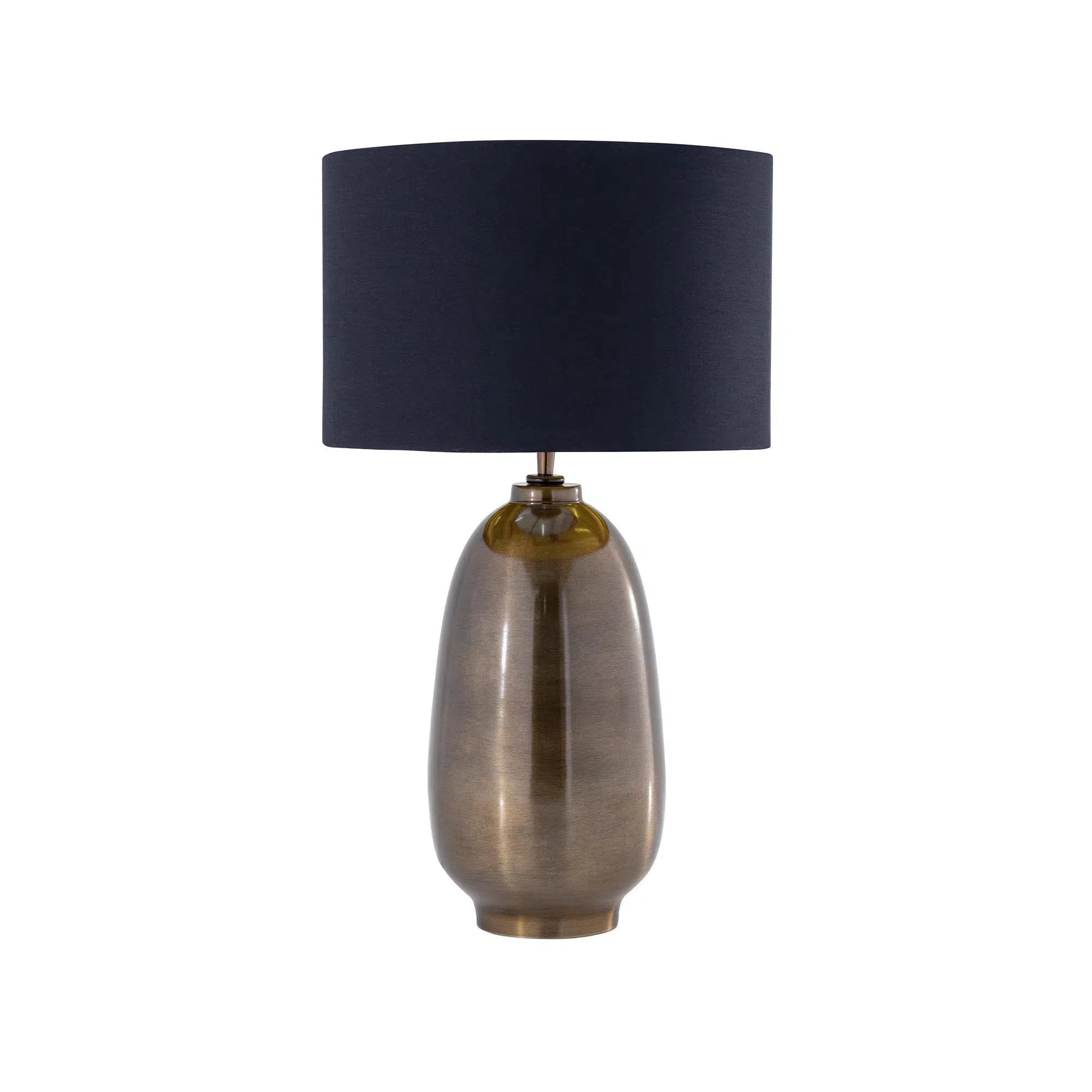 Large Antique Brass Table Lamp