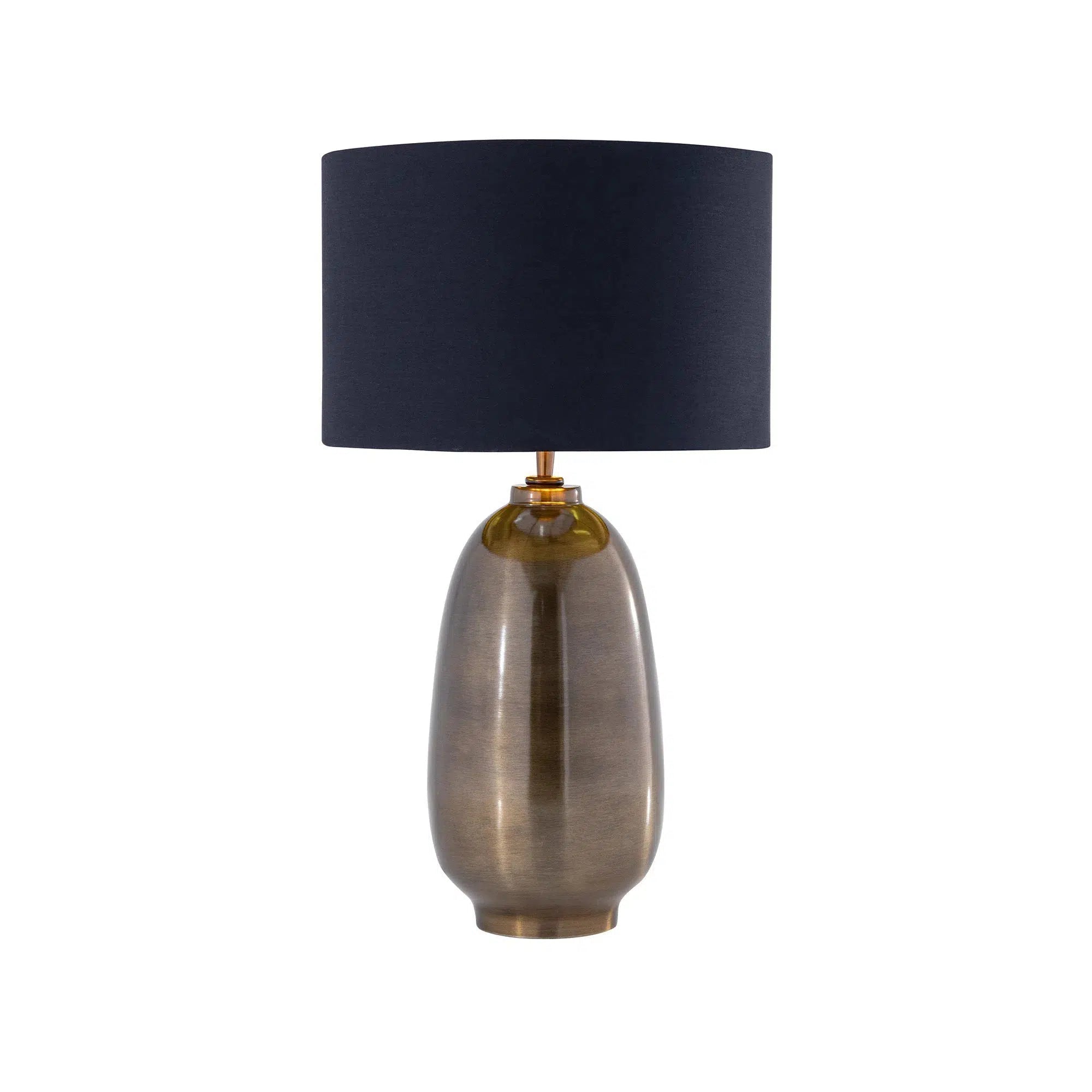 Large Antique Brass Table Lamp
