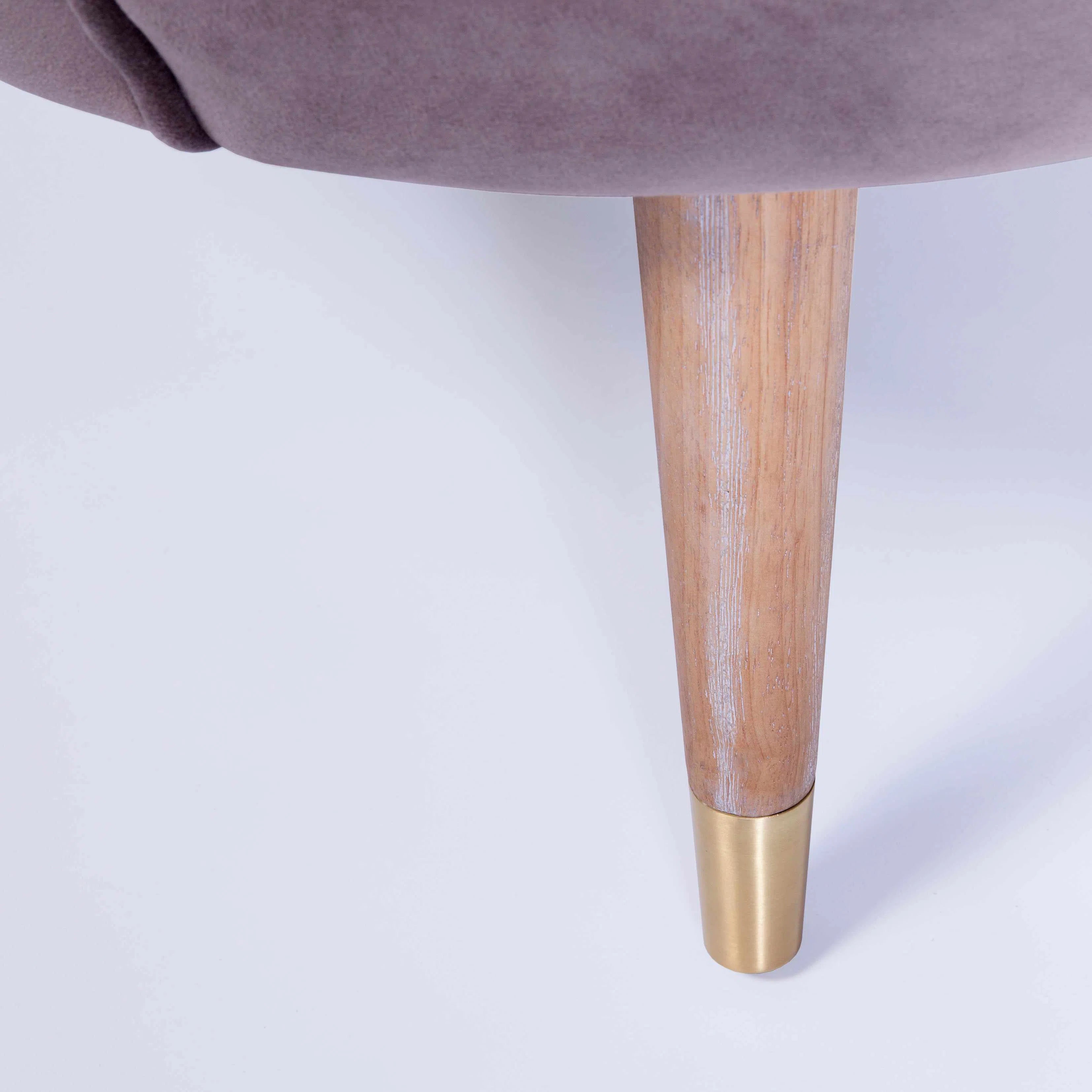 Layla Grey Velvet Accent Chair