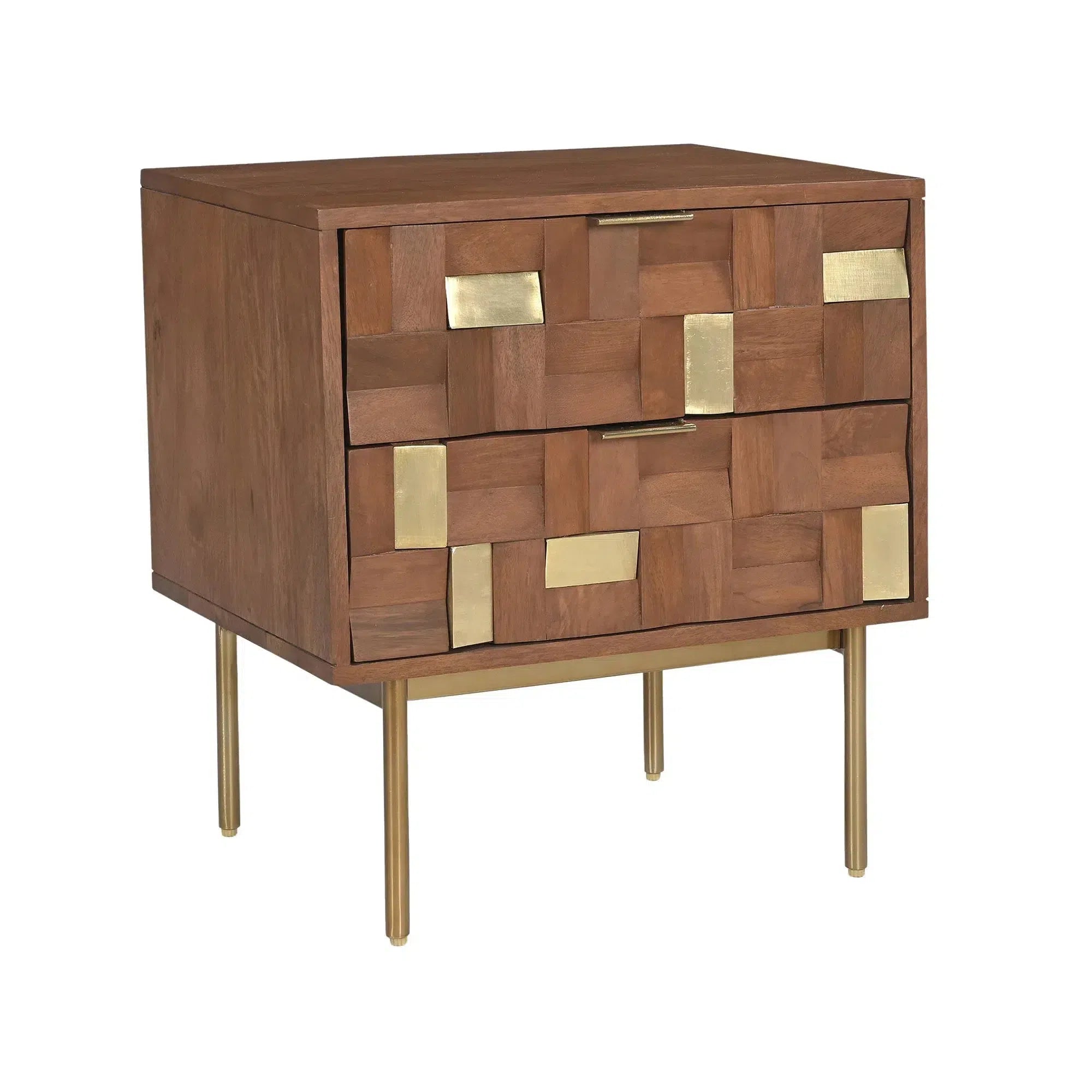 Lester - Two Drawer Bedside Table