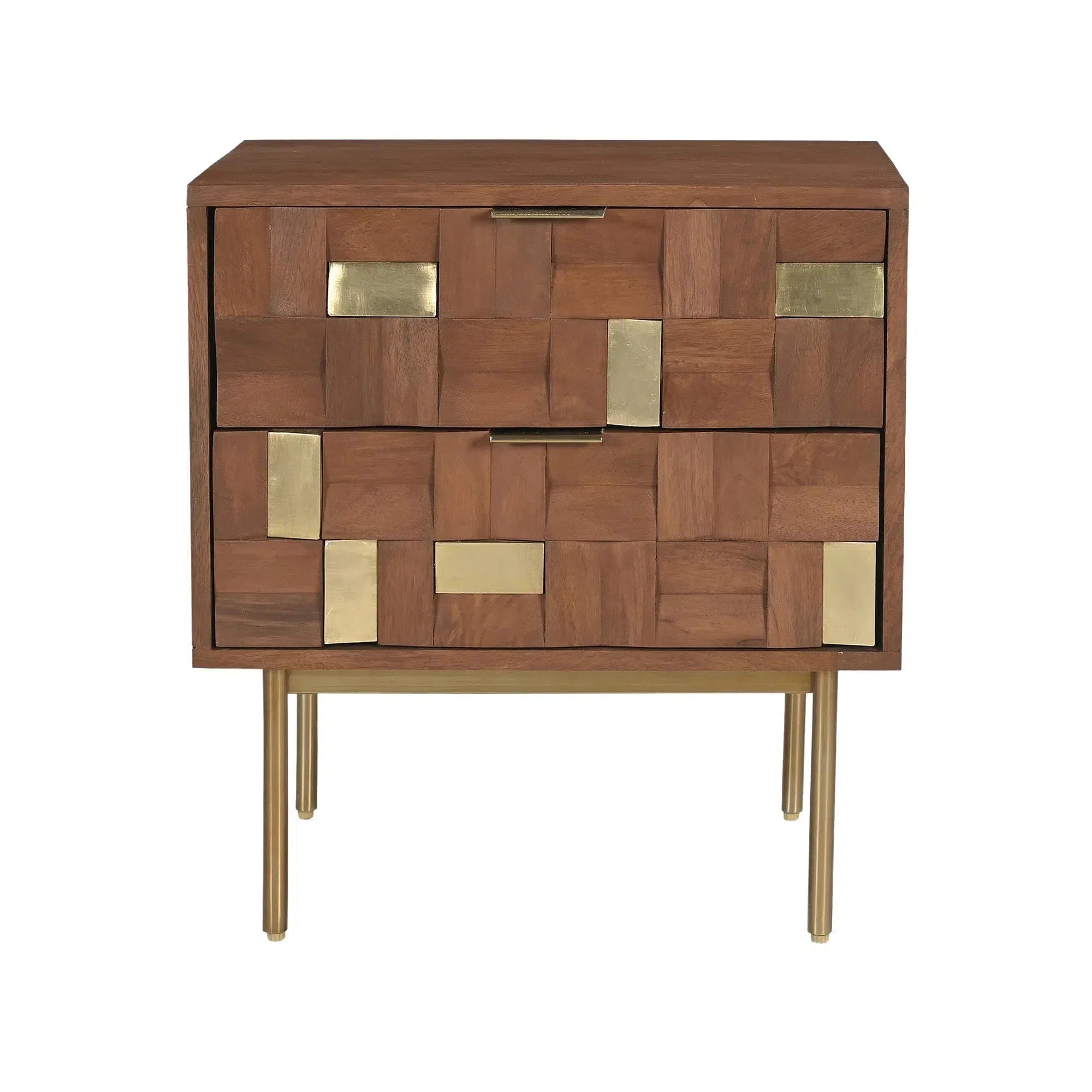 Lester - Two Drawer Bedside Table