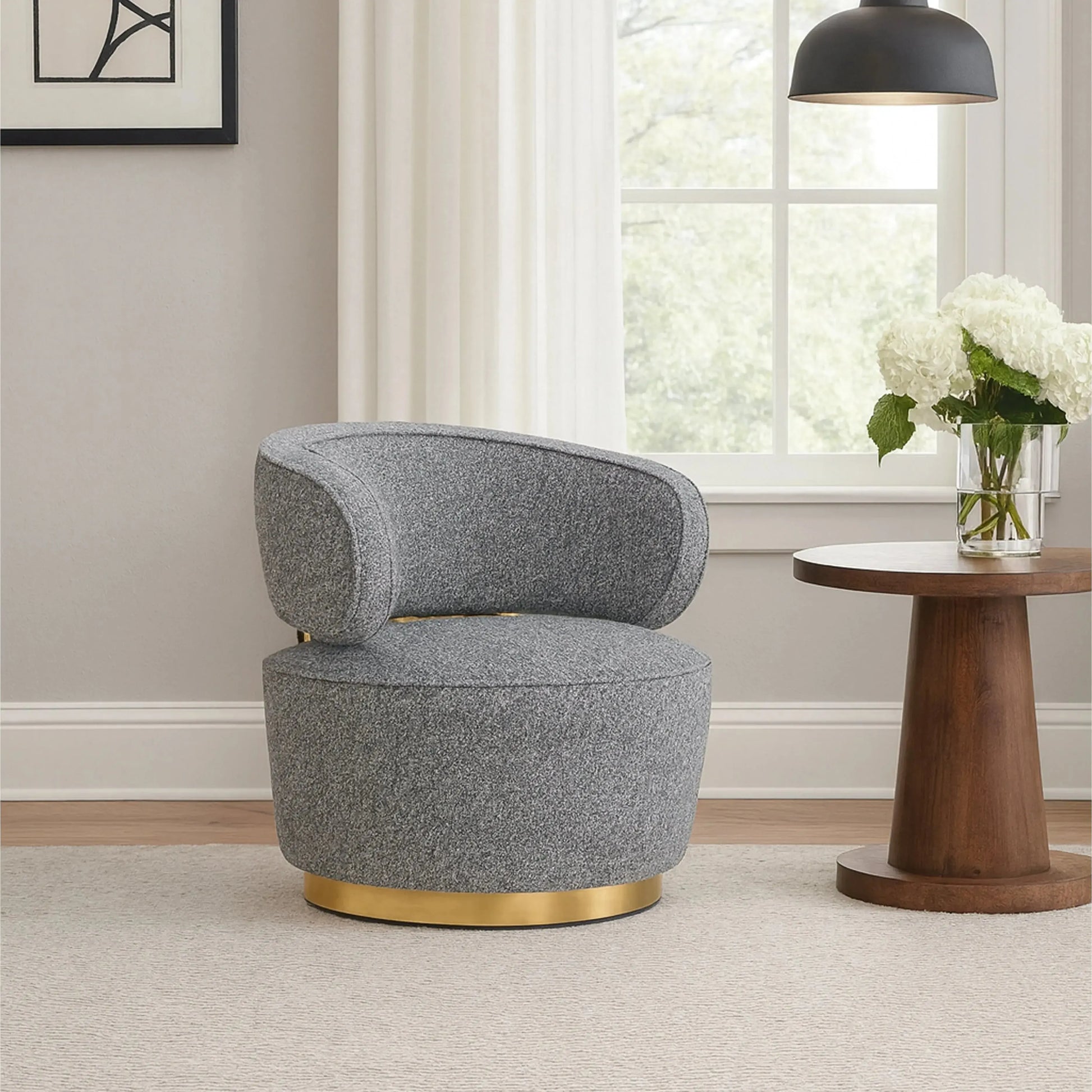 Nobu - Dark Grey Accent Chair