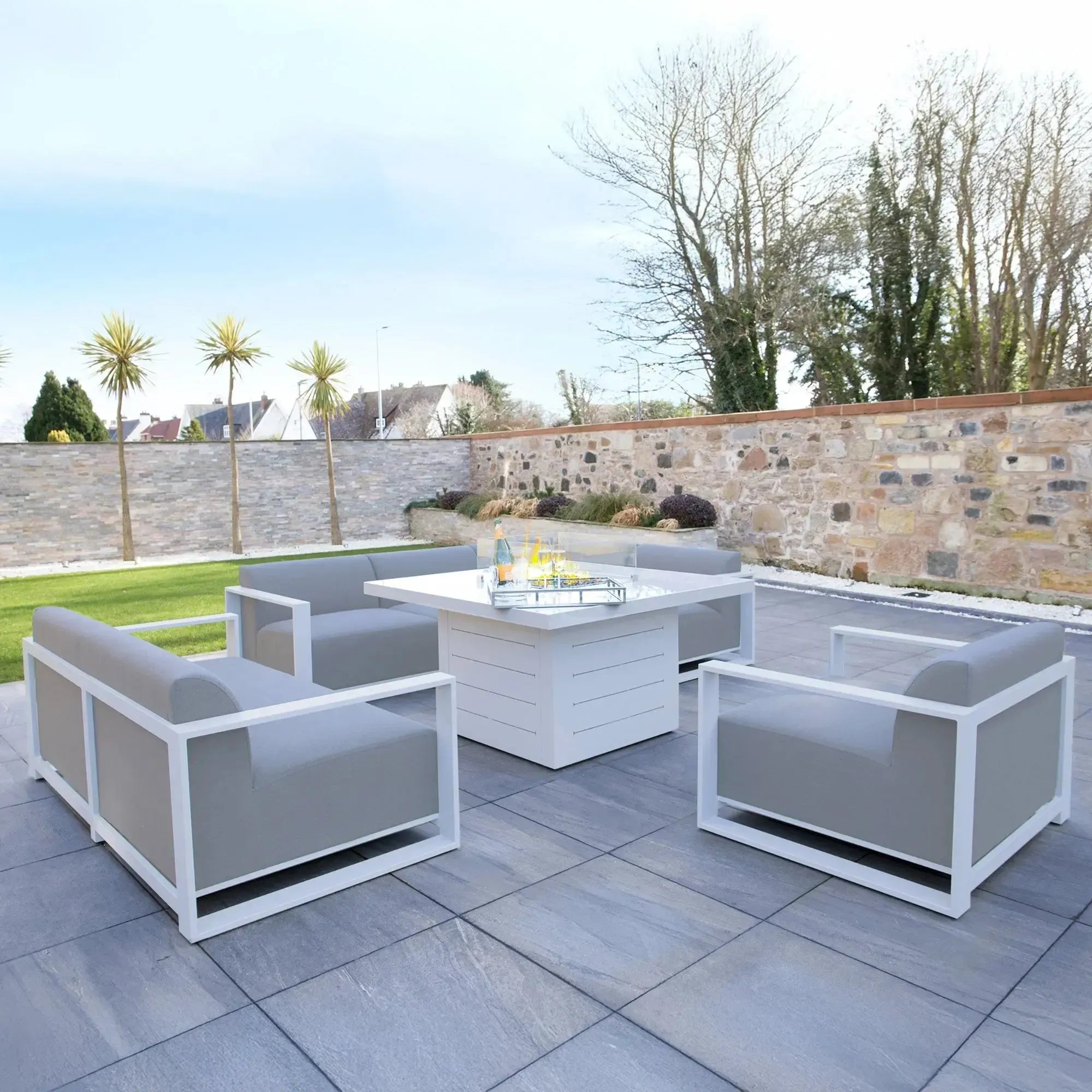 Riviera Retreat Outdoor Garden Set 2 - Light Grey