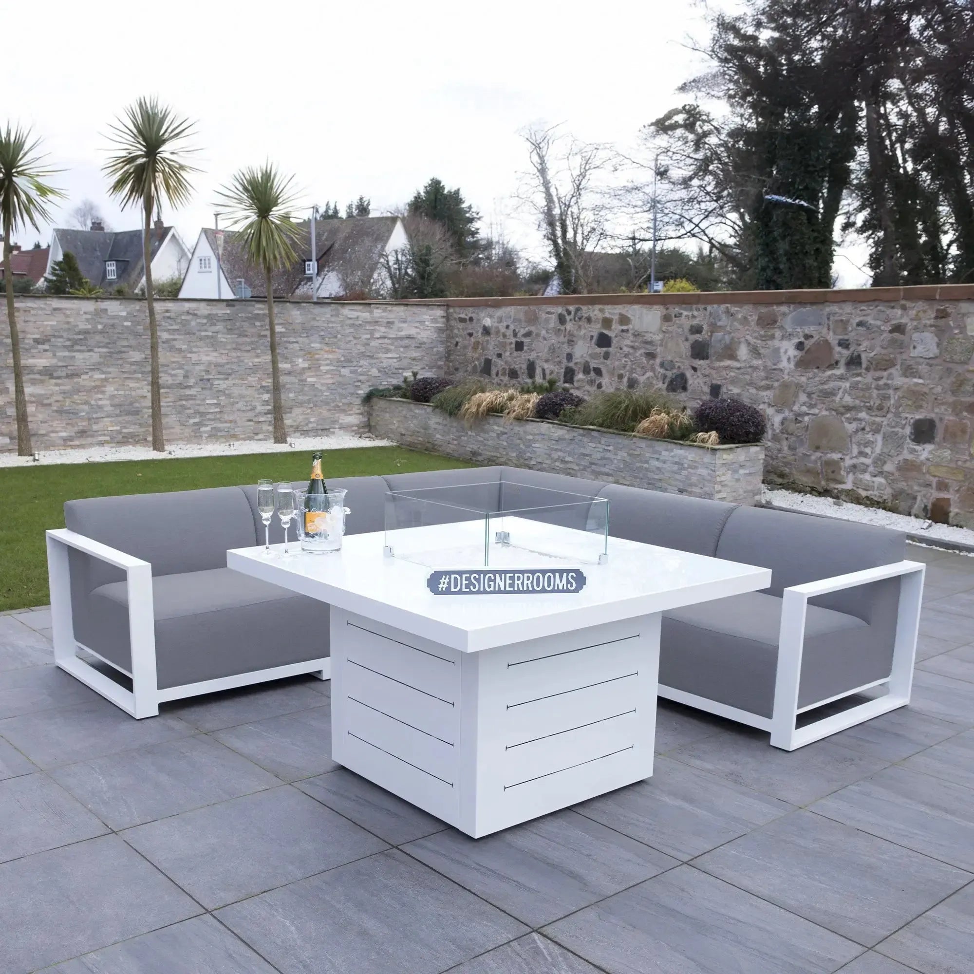 Riviera Retreat Outdoor Garden Set 21 - Light Grey