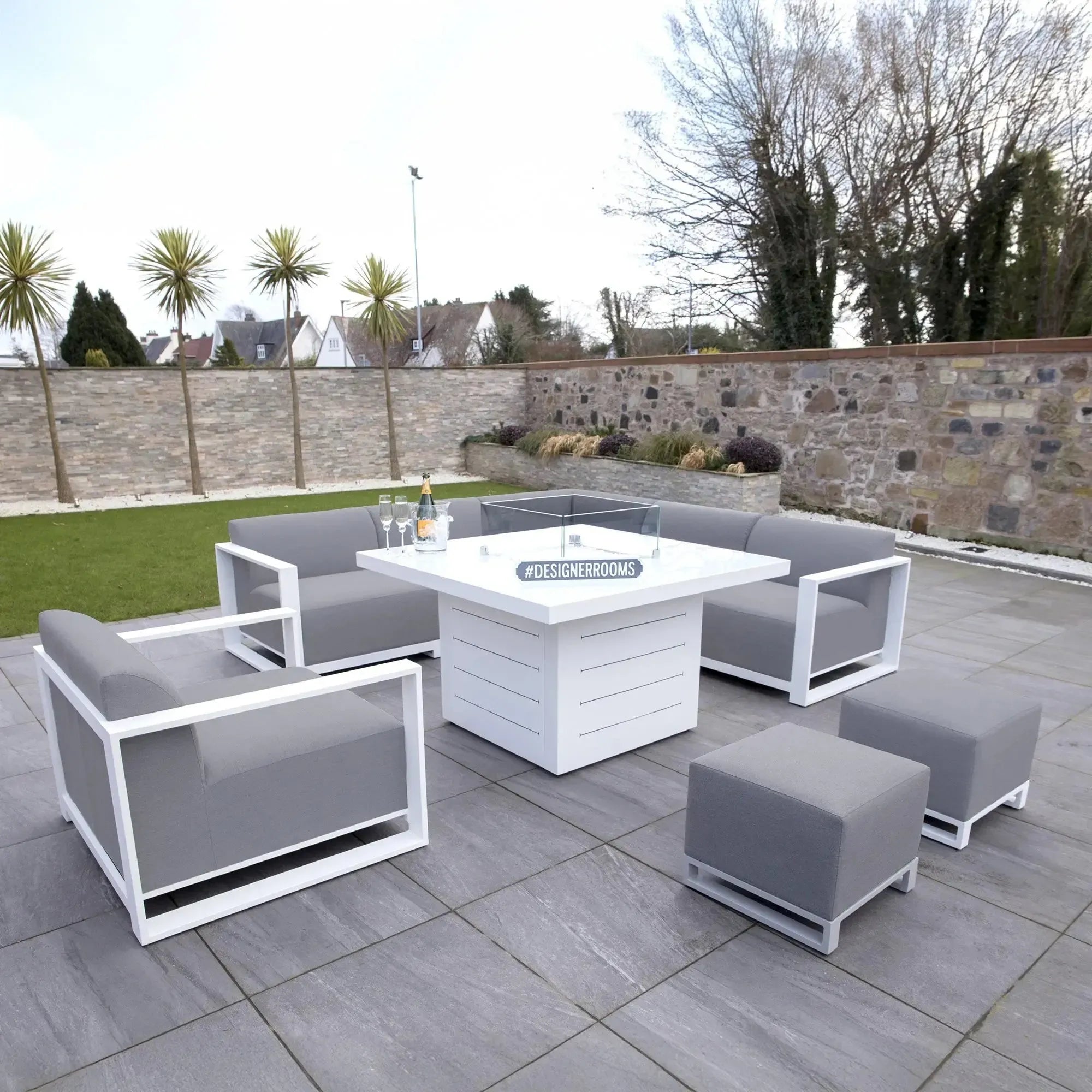 Riviera Retreat Outdoor Garden Set 23 - Light Grey