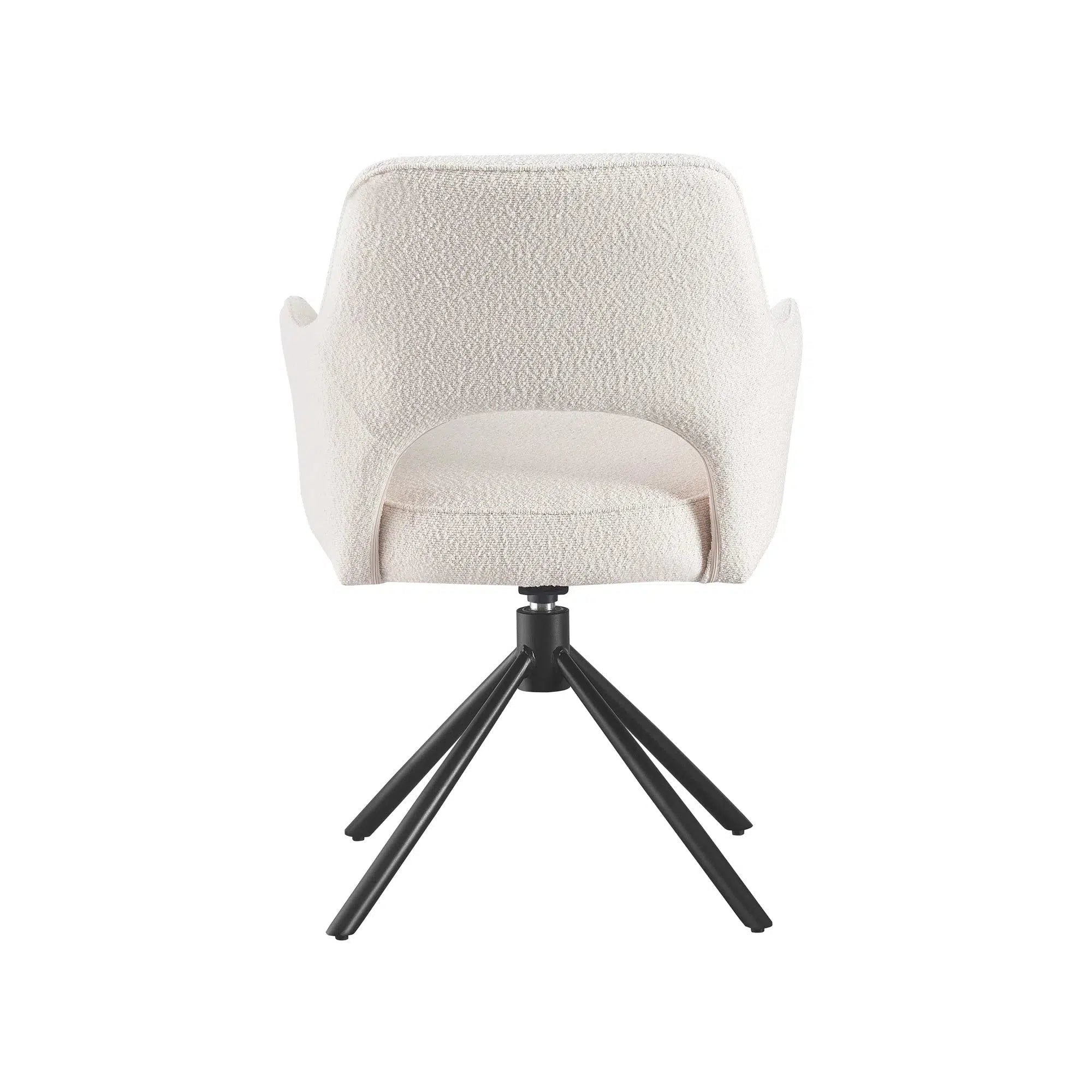 Zuri Dining Chair with Armrests - Bobble Cream