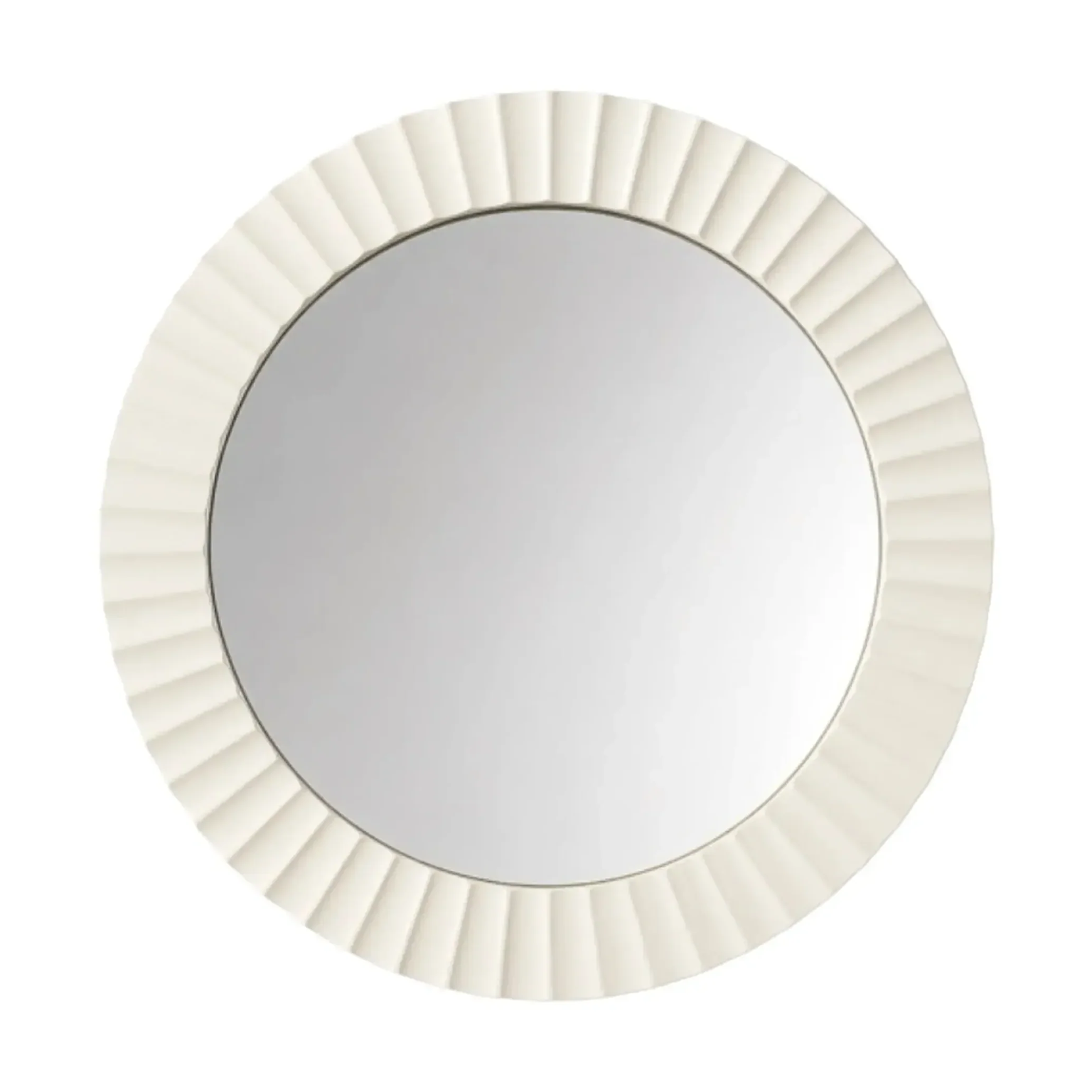 Round Gold Framed Art Deco Mirror