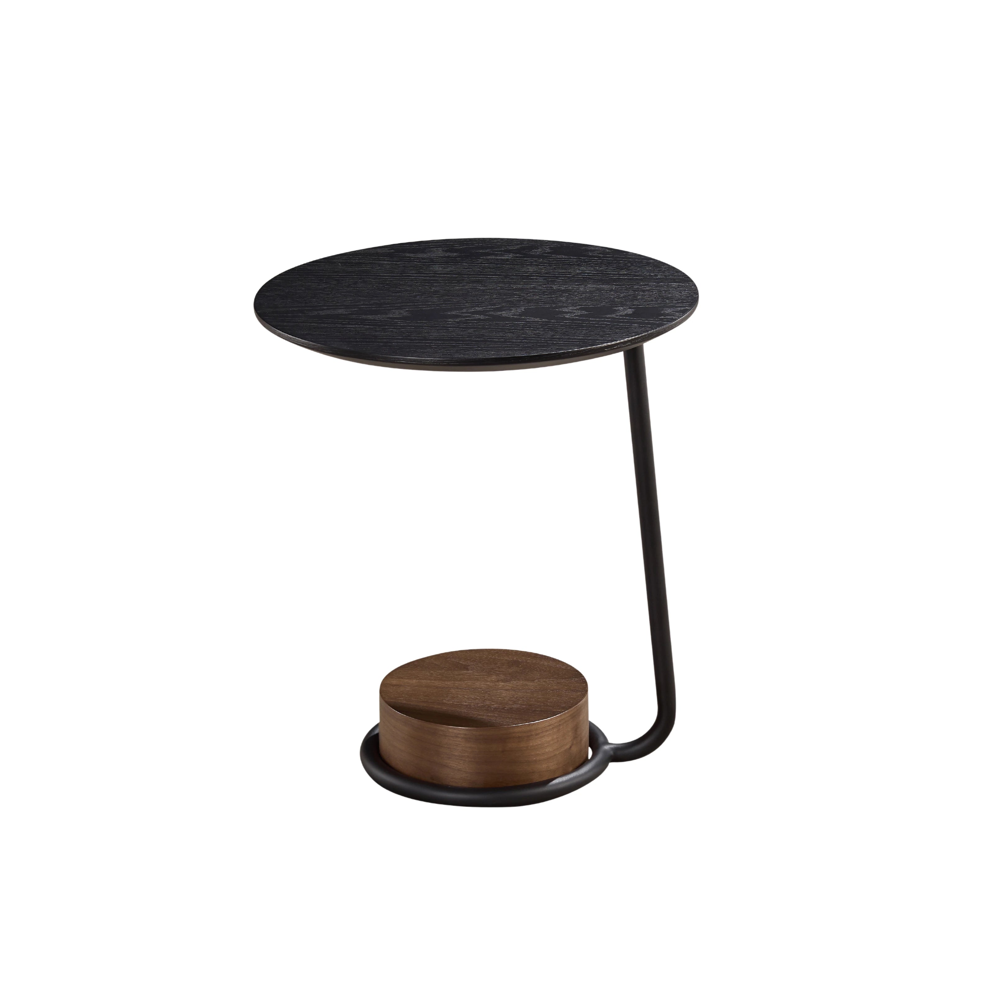 Alabama - Side Table - Black & Walnut