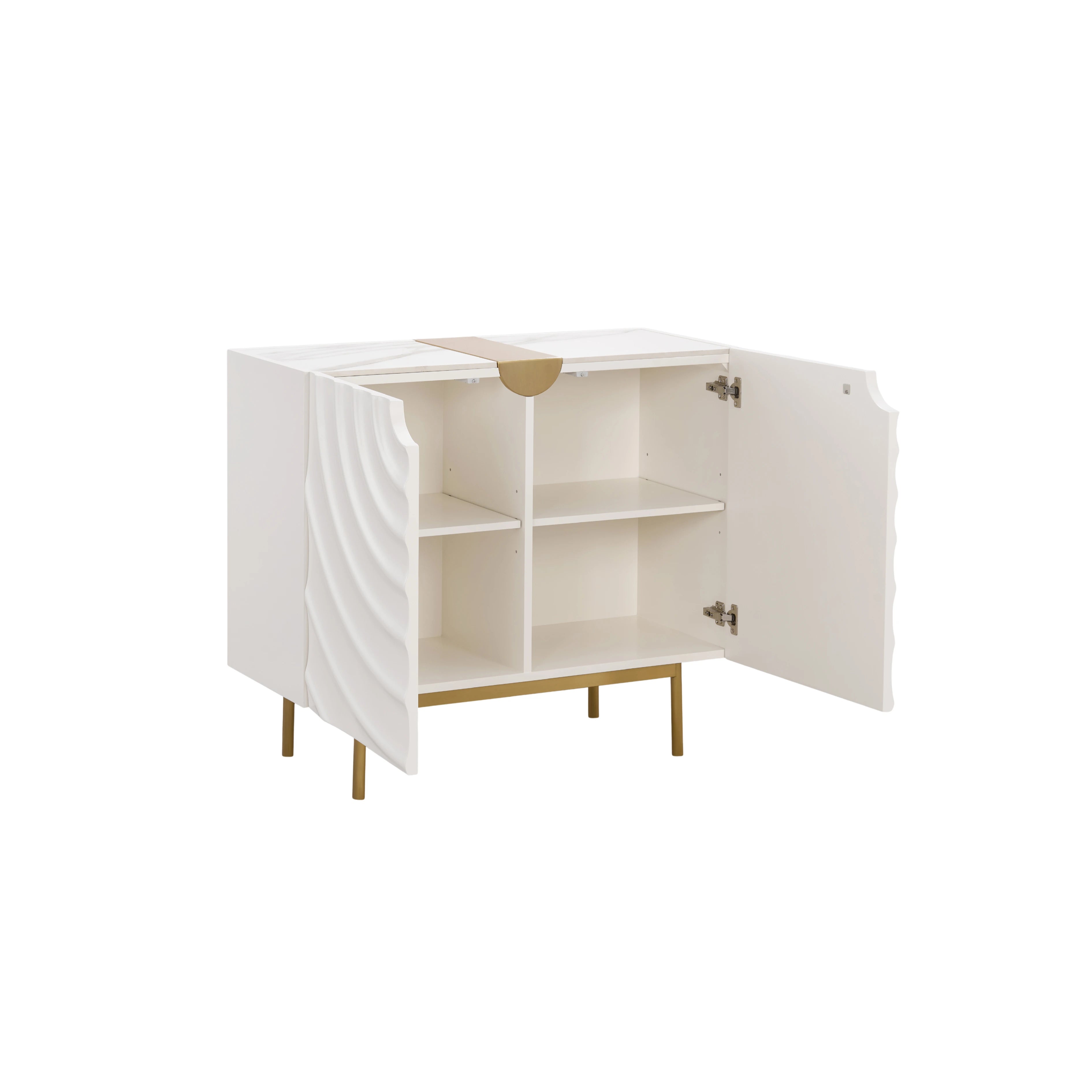 Cream Swirl 2 Door Sideboard