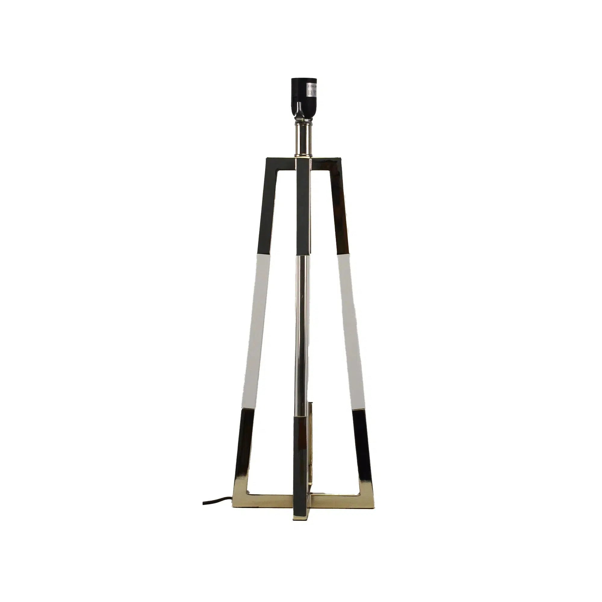 Acrylic Stand Lamp with Black Linen Shade