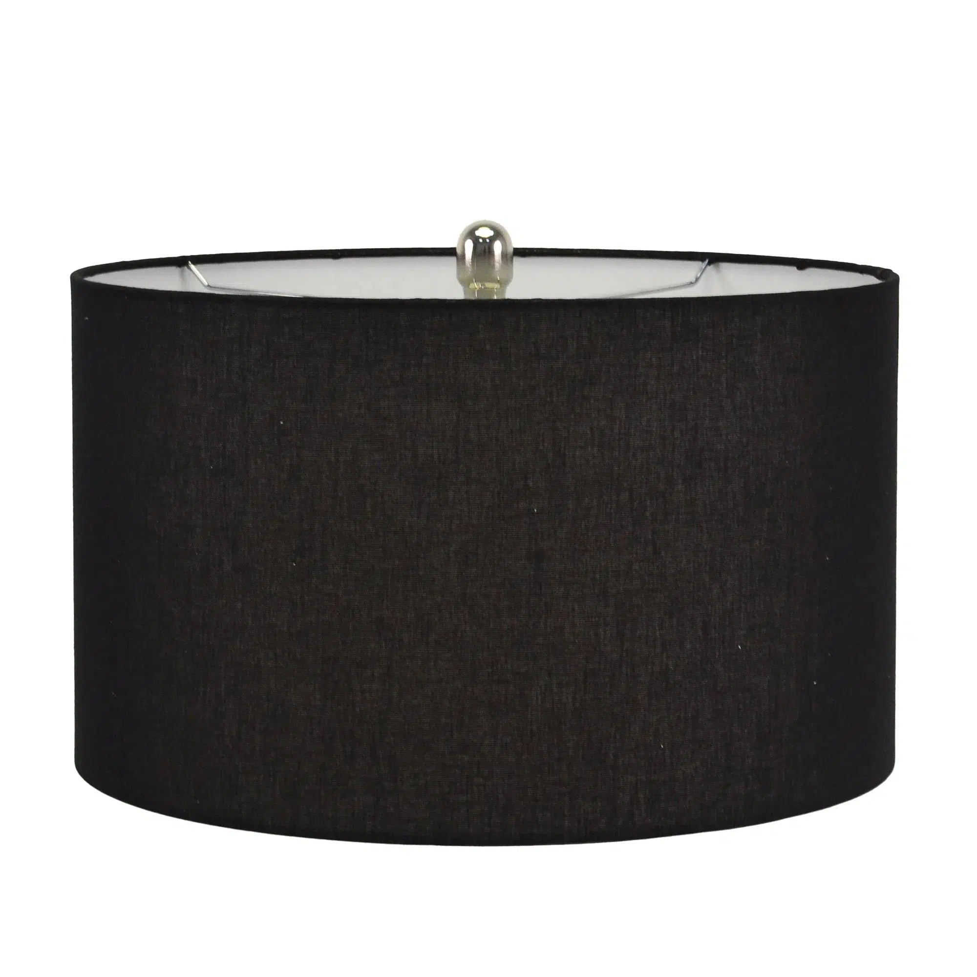 Acrylic Stand Lamp with Black Linen Shade