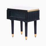 Aida - Sleek Marble Top Bedside Table