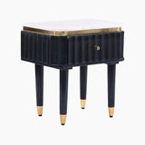 Aida - Sleek Marble Top Bedside Table