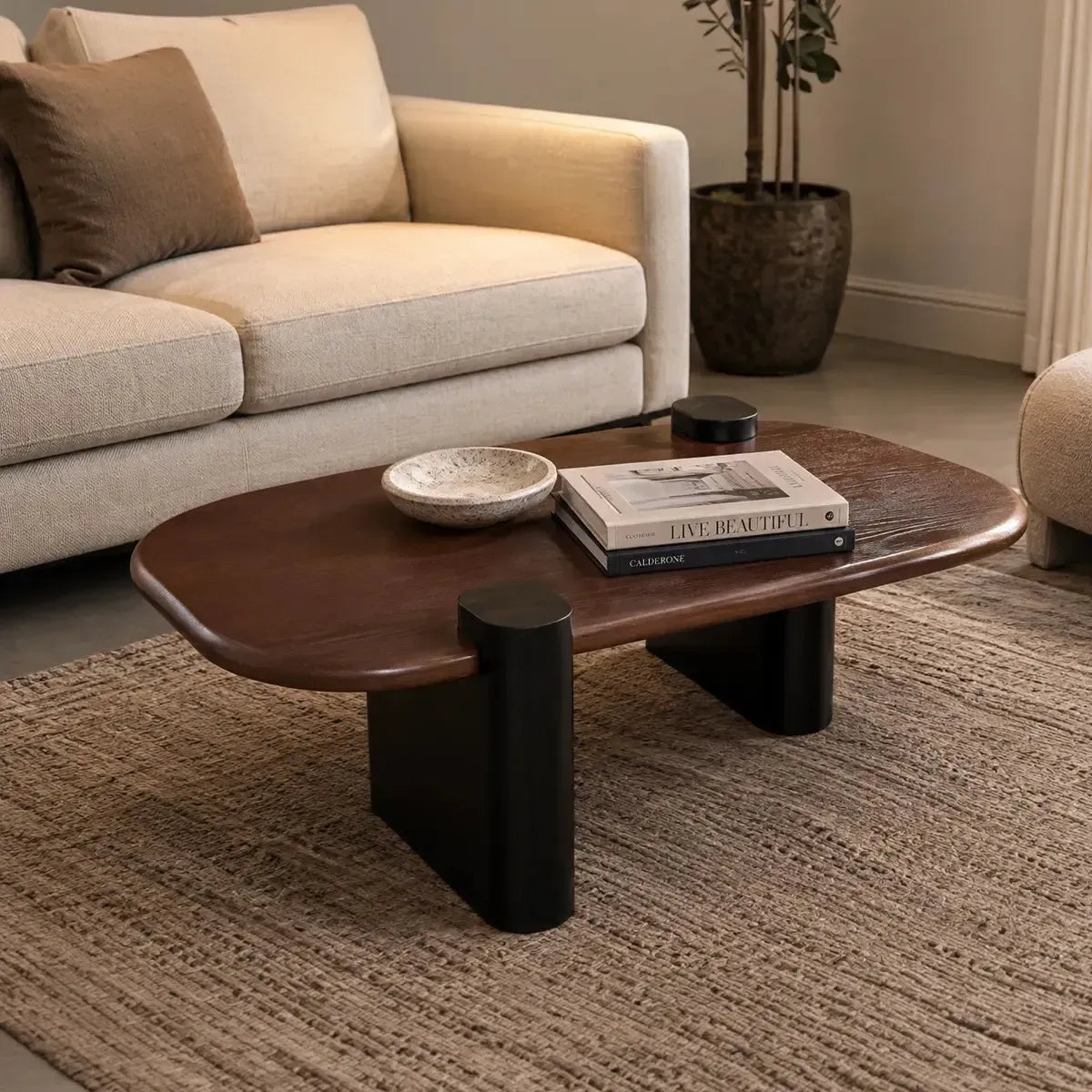 Alabama - Coffee Table - Black & Walnut
