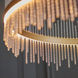 Alaska - Glass Rod Gold Pendant Light