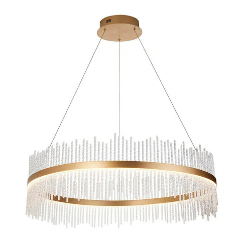 Alaska Glass Rod Gold Pendant Light The Designer Rooms
