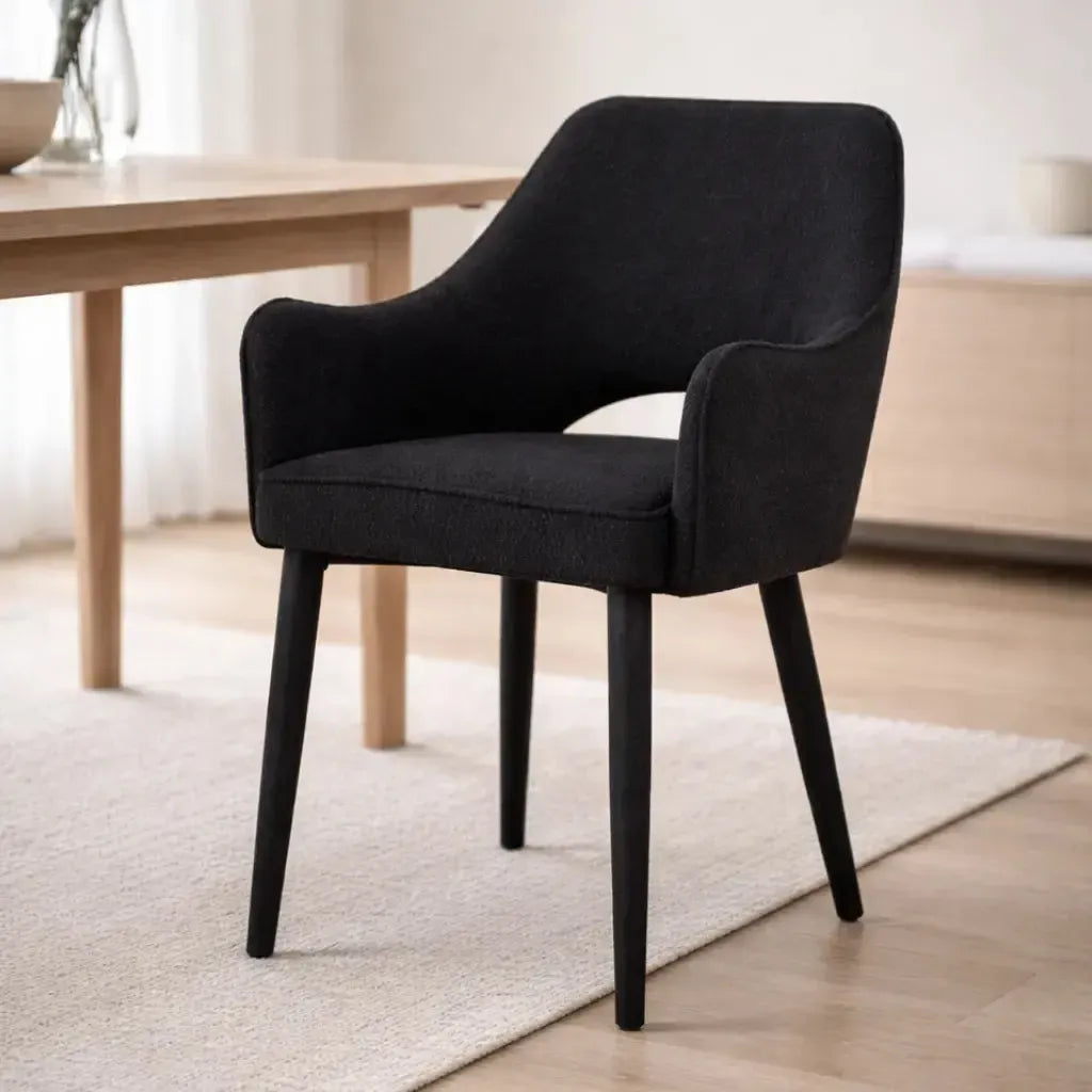 Alessia - Dining Chair - Bobble Black