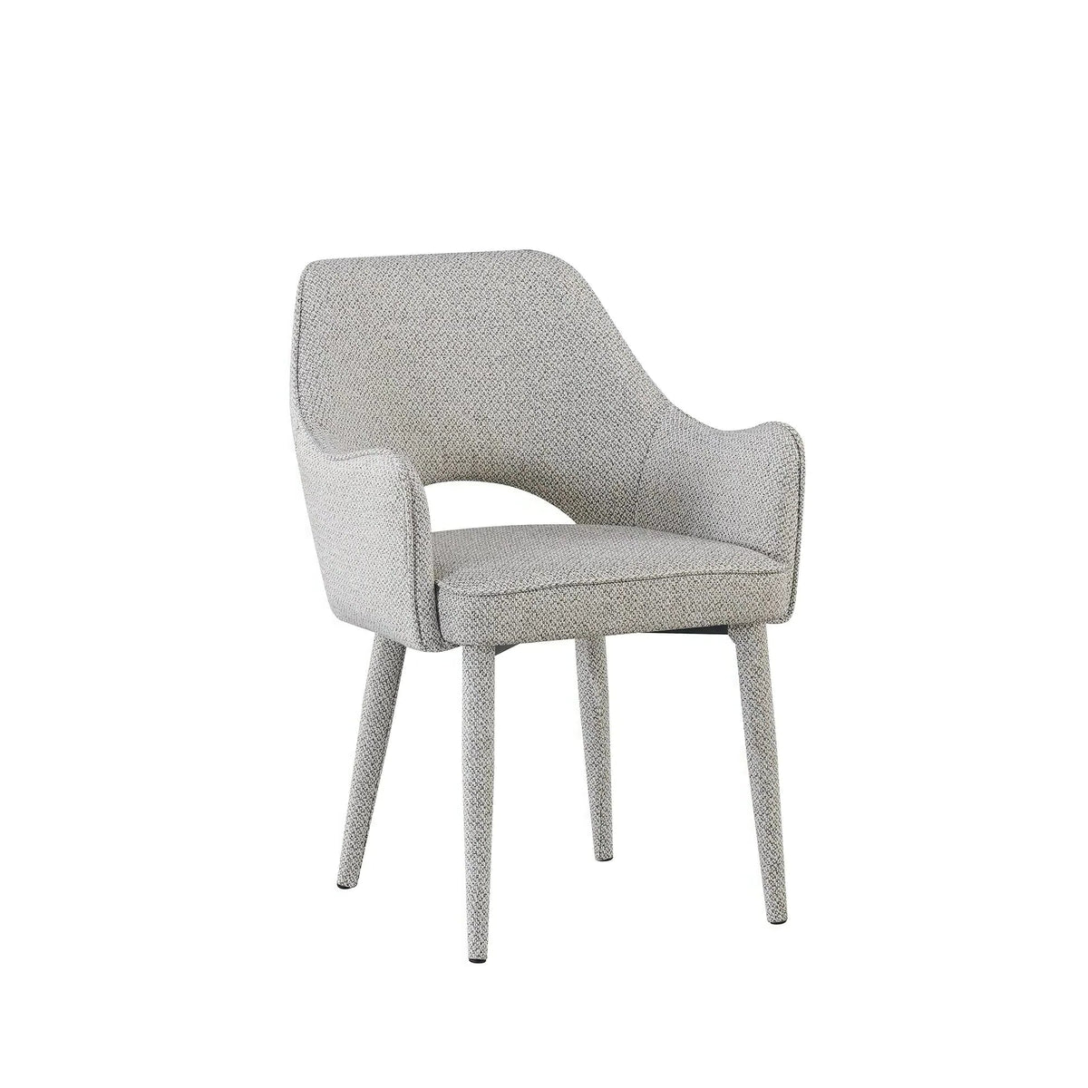 Aria Dining Table and 4 Light Grey Alessia Chairs