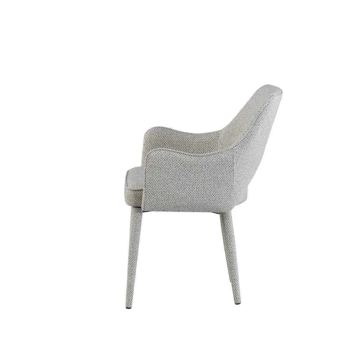 Aria Dining Table and 4 Light Grey Alessia Chairs