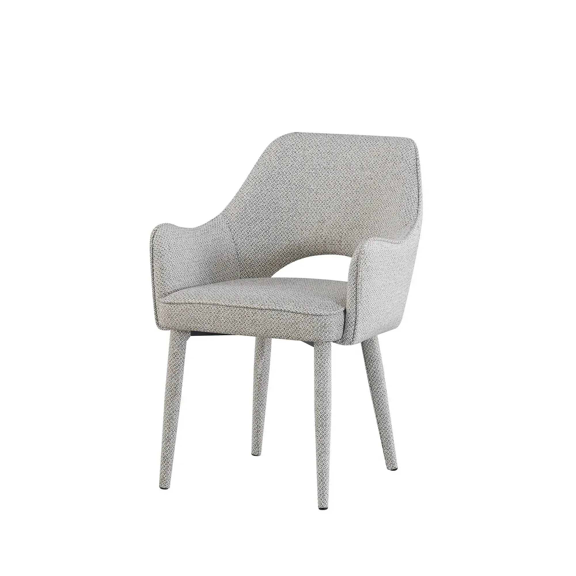 Alessia - Dining Chair - Woven Light Grey