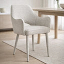 Alessia - Dining Chair - Woven Light Grey