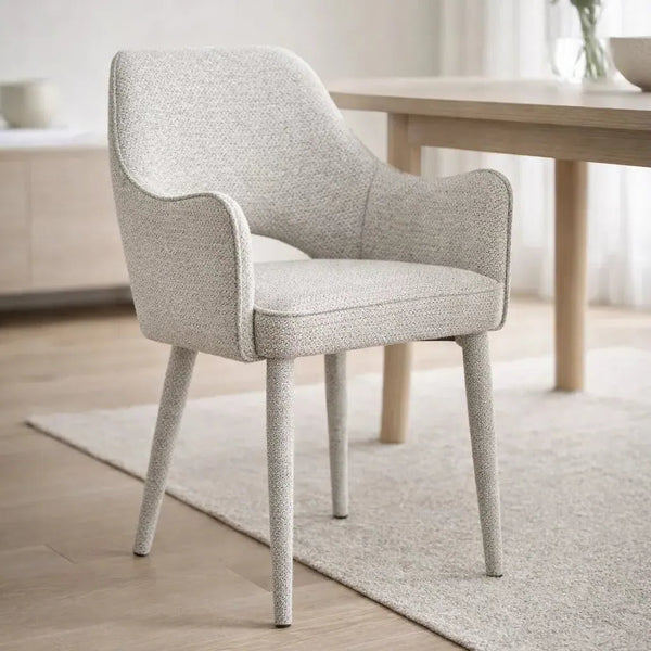Alessia - Dining Chair - Woven Light Grey