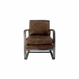 Alex Leather Chair - Brown