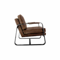 Alex Leather Chair - Brown