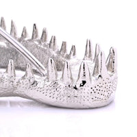 Alligator Head Bottle Stand, Silver