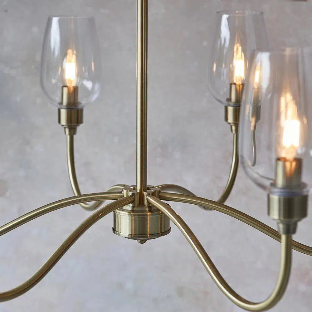 Allure - 6 Light Pendant With Clear Glass