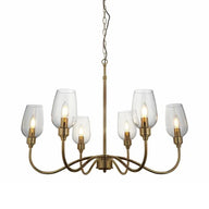 Allure - 6 Light Pendant With Clear Glass