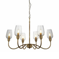 Allure - 6 Light Pendant With Clear Glass