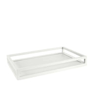 Aluminium Tray with Frame - White