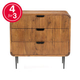 Amara Natural - 3 Drawer Chest