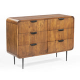 Amara Natural - 6 Drawer Wide Chest