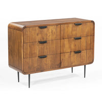 Amara Natural - 6 Drawer Wide Chest