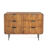 Amara Natural - 6 Drawer Wide Chest