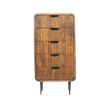 Amara Natural - Tall 5 Drawer Chest