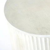 Amara - Small Side Table - White