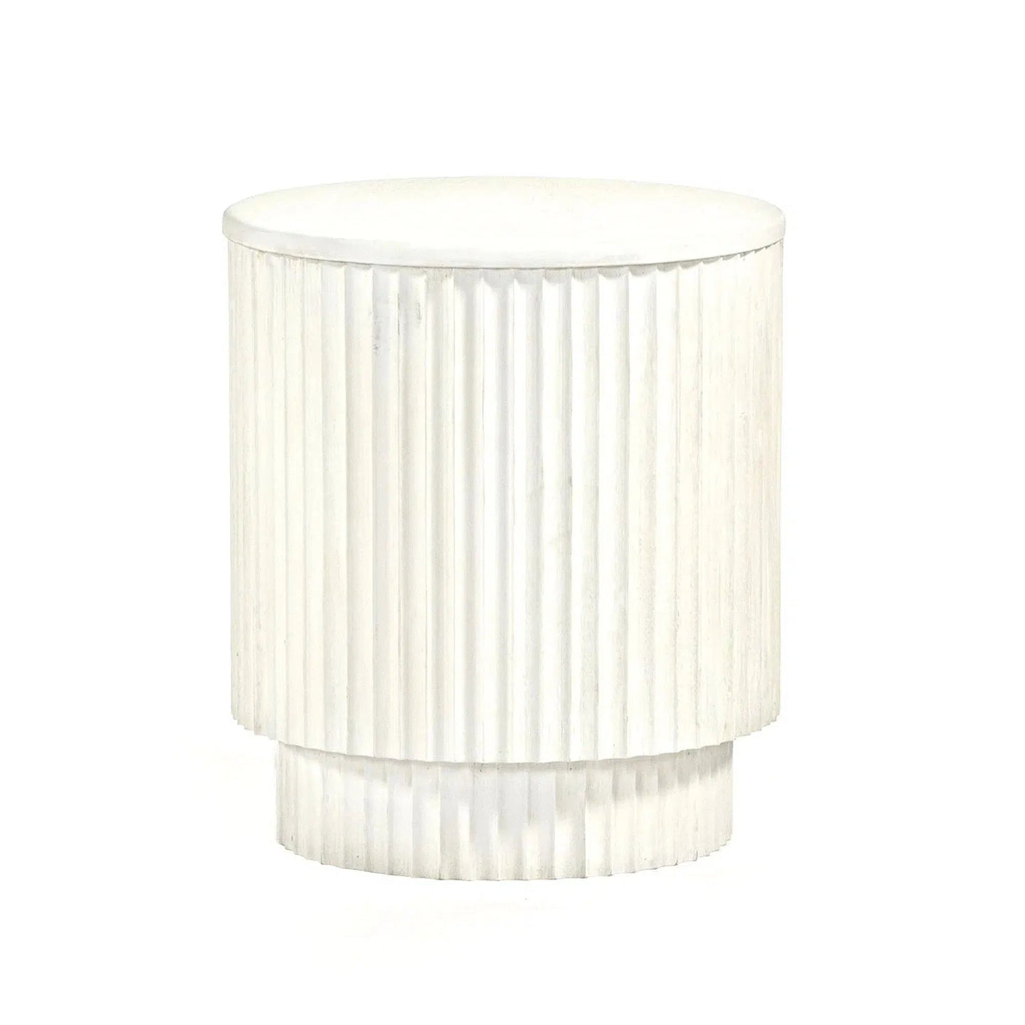 Amara - Small Side Table - White