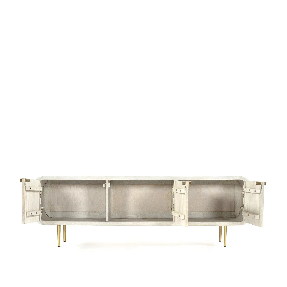 Amara White - 3 Door TV Unit