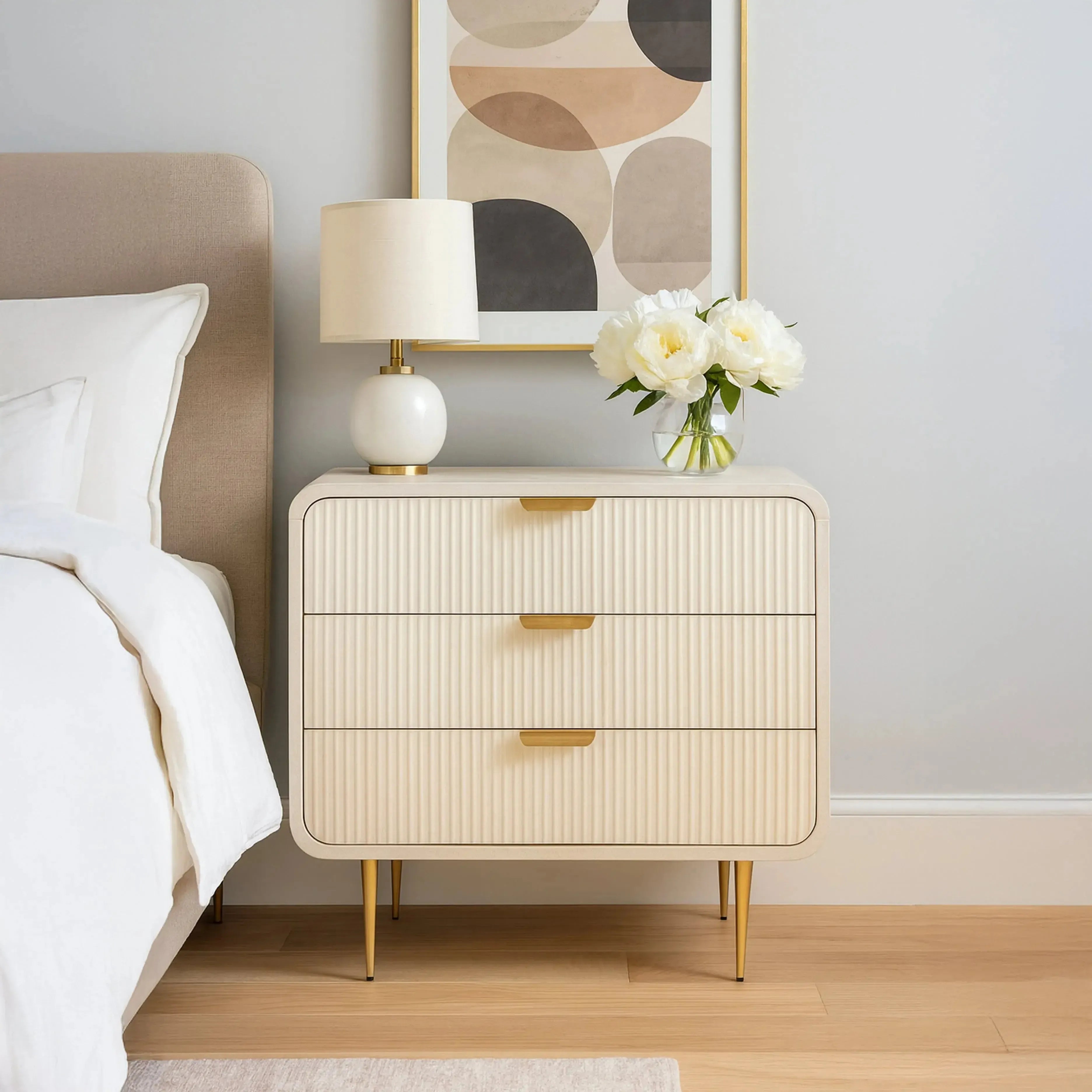 Amara White - 3 Drawer Chest