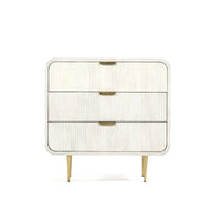 Amara White - 3 Drawer Chest