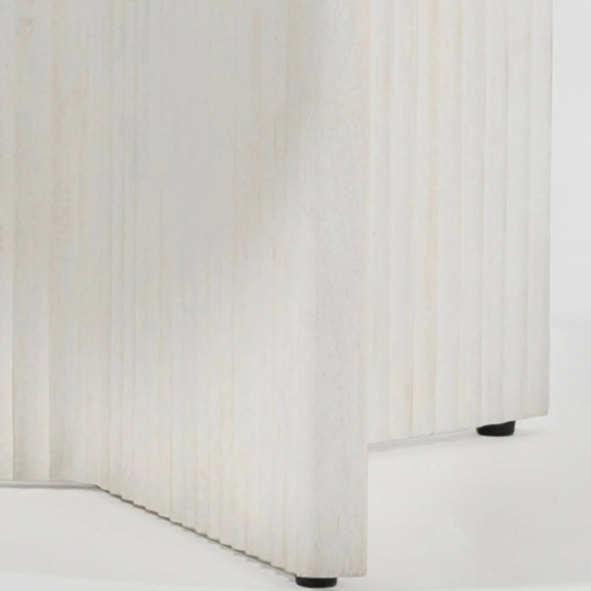 Amara White - Coffee Table with Travertine Top