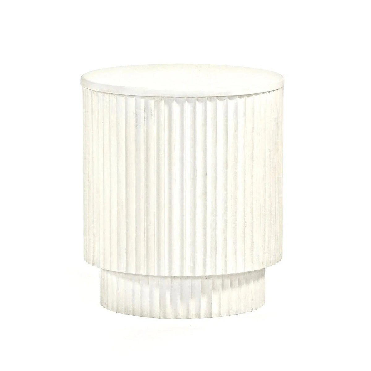 Amara White - Small Side Table