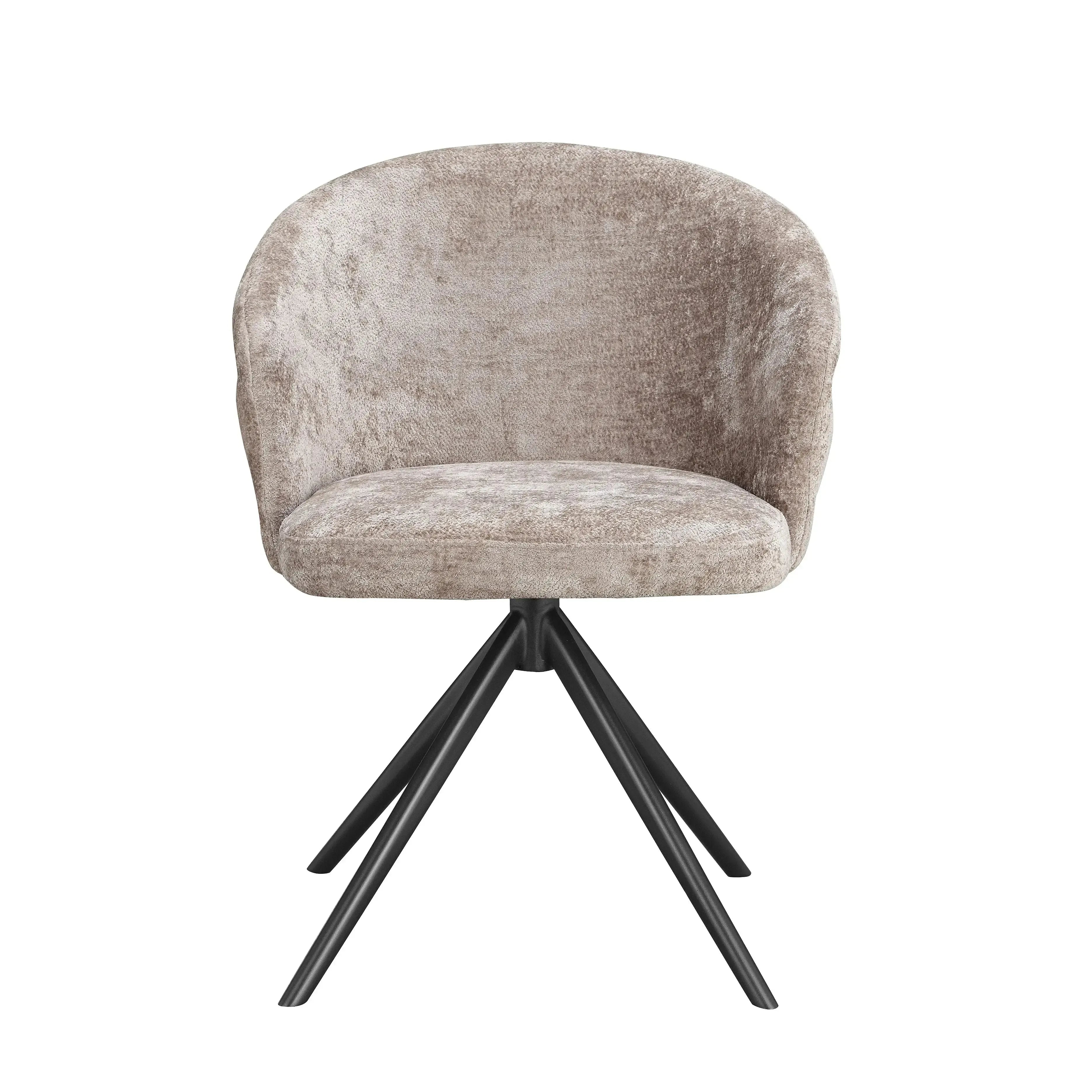 Amika - Taupe Swivel Dining Chair